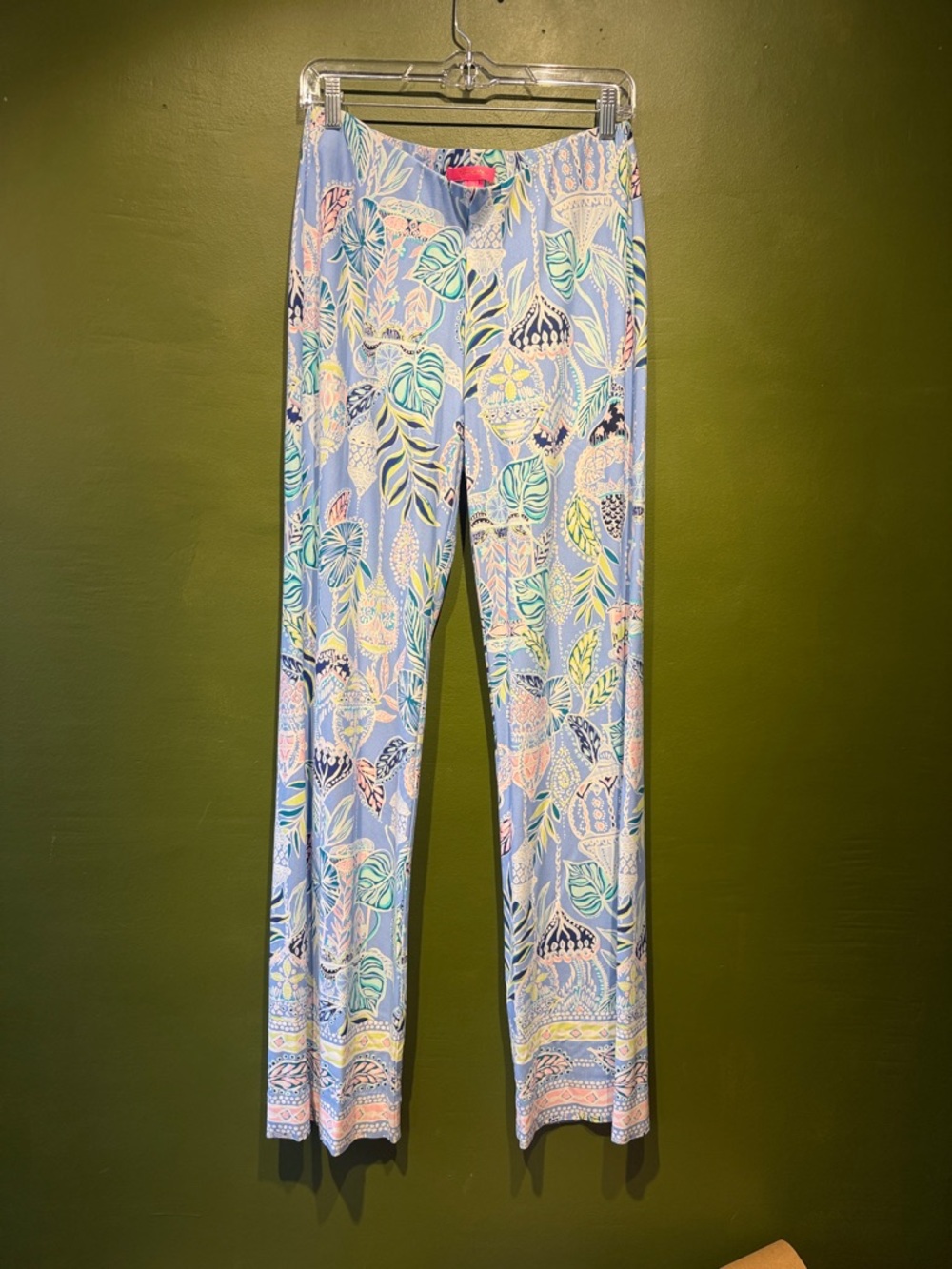 Lilly Pulitzer Georgia May Palazzo Pants - Lapis Lanterns Pattern
